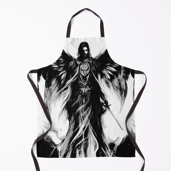 Item preview, Archangel Gabriel - Black Ink Art Drawing designed and sold by Pickmash.