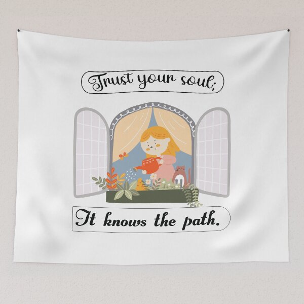 Item preview, Trust Your Soul | Spiritual Motivational Quote Design designed and sold by johsef.