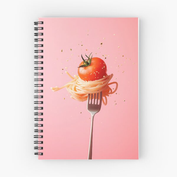 Item preview, Fork holding pasta and a tomato designed and sold by anytka.