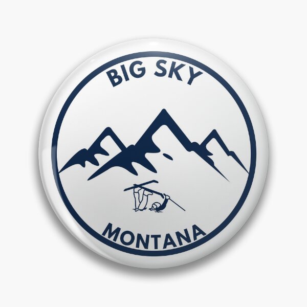 Artikelvorschau, Big Sky Mountain Ski Resort Montana Berge Souvenir entworfen und verkauft von karmdaf.