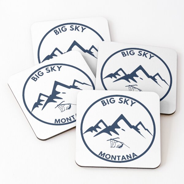 Item preview, Big Sky Mountain Ski Resort Montana Mountains Souvenir designed and sold by karmdaf.