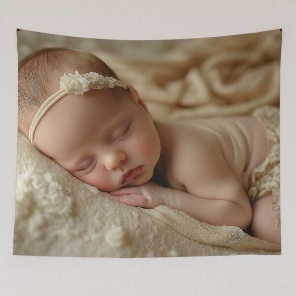Item preview, Sweet baby girl peacefully sleeping designed and sold by anytka.