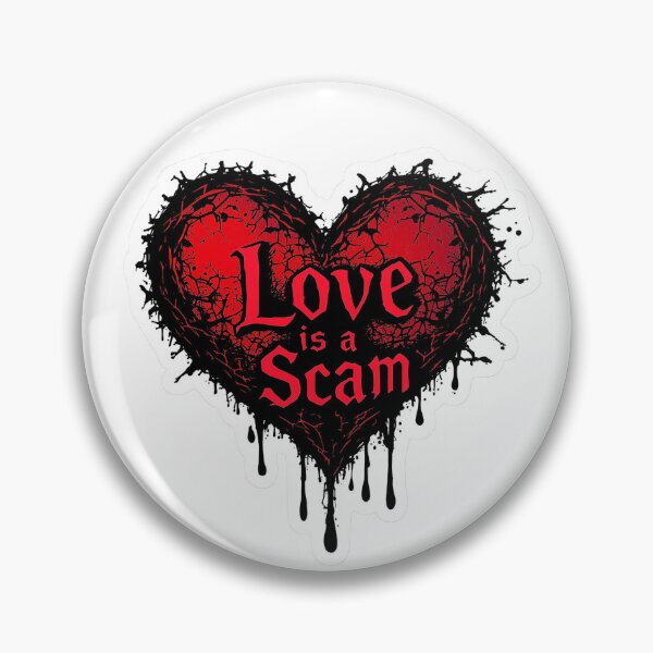 Item preview, Love Is a Scam – Anti Valentine Gothic designed and sold by GipsyAvenger.