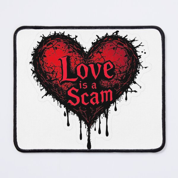 Item preview, Love Is a Scam – Anti Valentine Gothic designed and sold by GipsyAvenger.