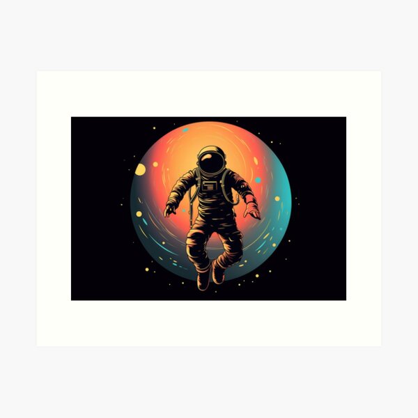 Item preview, Astronaut in space suit floating in space designed and sold by anytka.