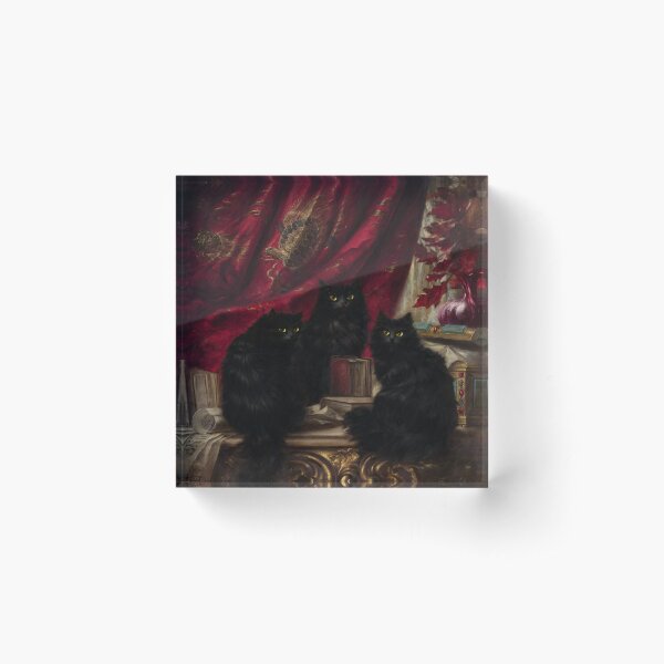 Artikel-Vorschau von Drei schwarze Katzen - Carl Kahler, designt und verkauft von darkgothicart.