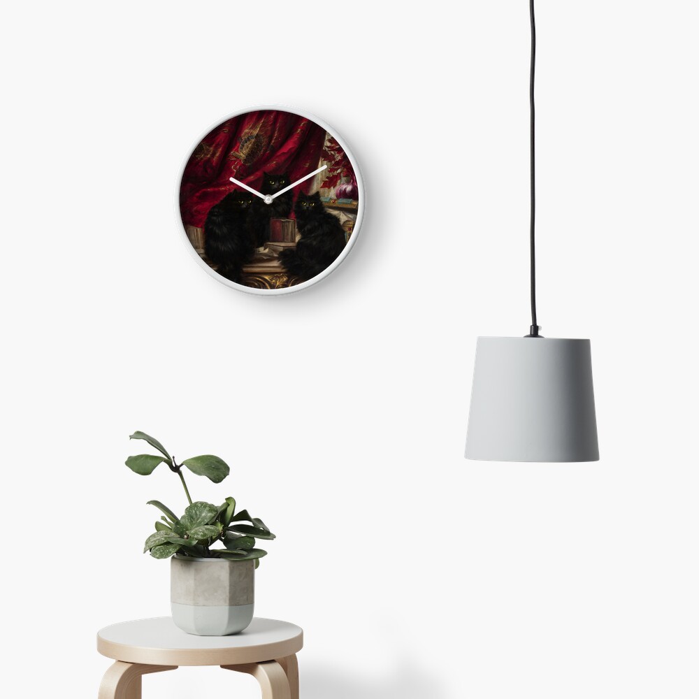 Item preview, Clock designed and sold by darkgothicart.