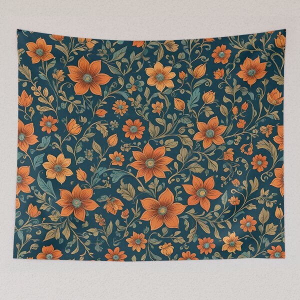 Item preview, Flowers in Orange designed and sold by HebaRK Studio.