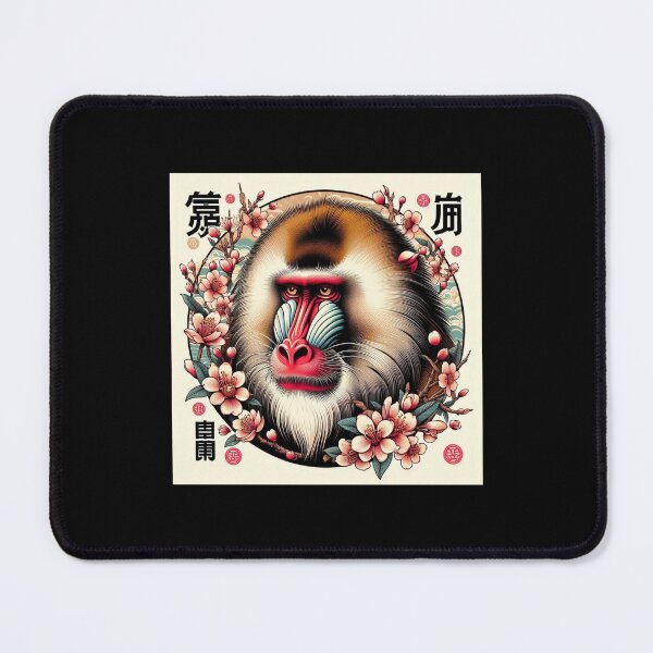 Item preview, colored faced mandrill designed and sold by EuropeanPrints.
