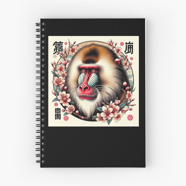 Item preview, colored faced mandrill designed and sold by EuropeanPrints.