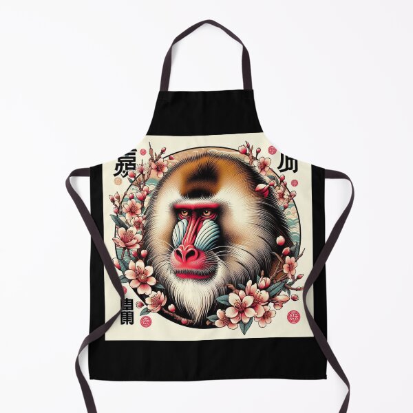 Item preview, colored faced mandrill designed and sold by EuropeanPrints.