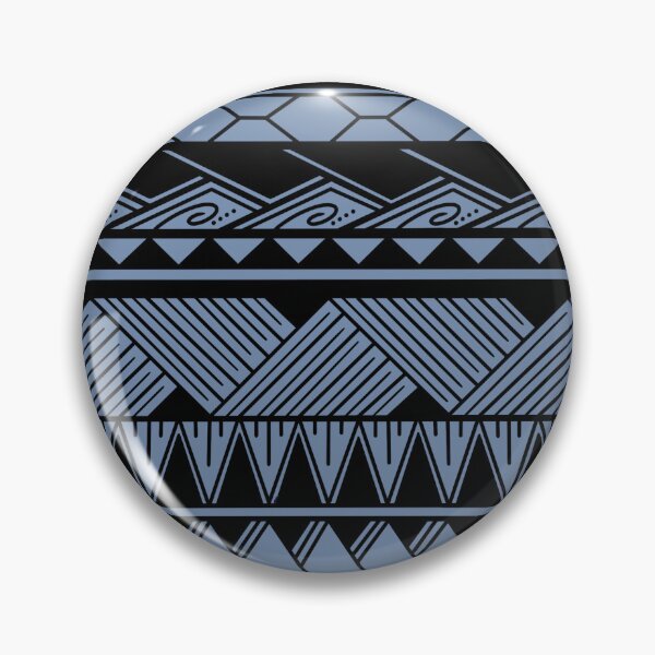 Item preview, Black and Lighter Blue Tribal Pattern designed and sold by Steeb757.
