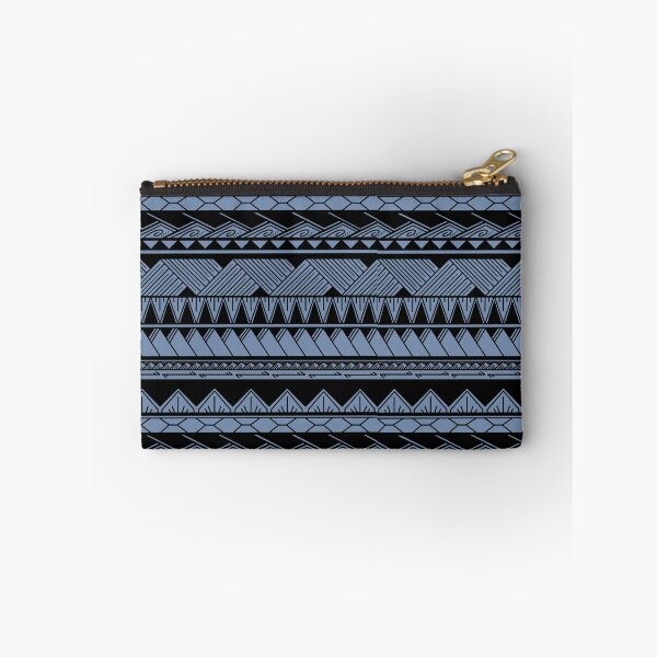 Item preview, Black and Lighter Blue Tribal Pattern designed and sold by Steeb757.