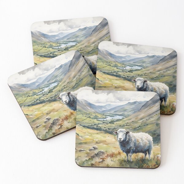 Item preview, A Sheep in the Lake District Landscape designed and sold by Country-Artist.