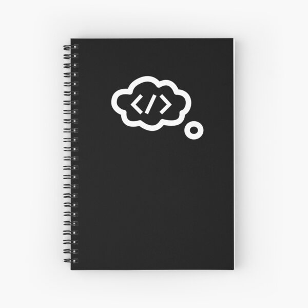 humans of code logo (white) Spiral Notebook