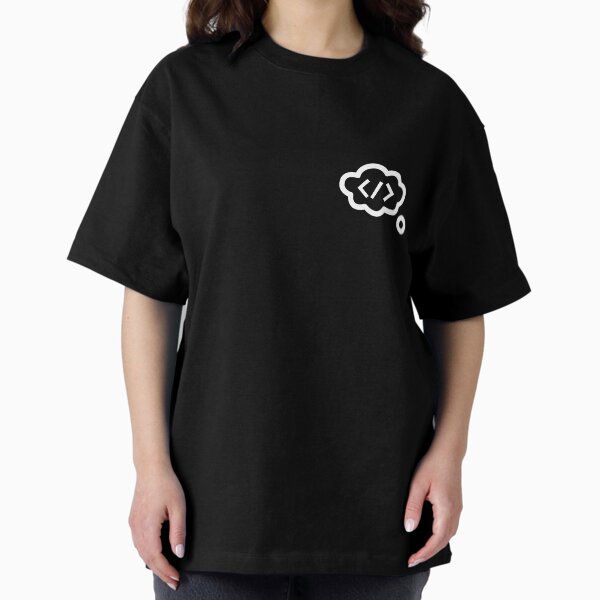humans of code logo (white) Oversized T-Shirt