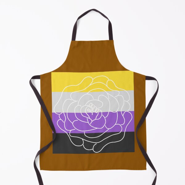 Item preview, Enby Flag White Rose designed and sold by JuliaEnchanted.