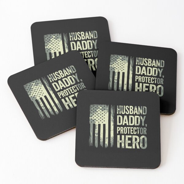 Item preview, Husband Daddy Protector Hero Fathers Day Camo American Flag designed and sold by clothesy7.