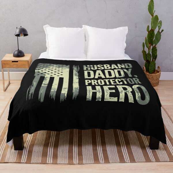 Item preview, Husband Daddy Protector Hero Fathers Day Camo American Flag designed and sold by clothesy7.