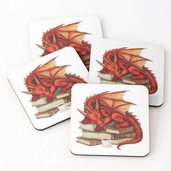 Item preview, Red Dragon And Books designed and sold by TheAnimalZ00.