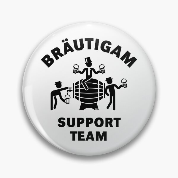 Artikelvorschau, Bräutigam Support Team (JGA / Bierfass / Black) entworfen und verkauft von Roderix.