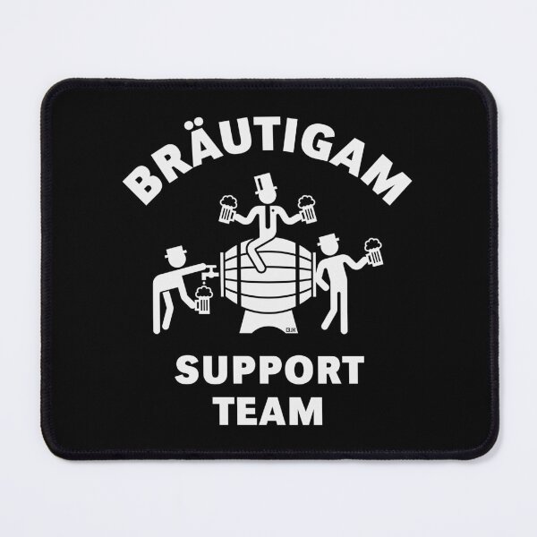 Artikelvorschau, Bräutigam Support Team (JGA / Bierfass / White) entworfen und verkauft von Roderix.