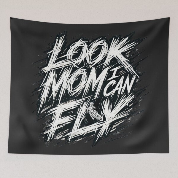 Item preview, Look Mom, I Can Fly – Extreme Sports Sarcastic Design designed and sold by Aredbox.