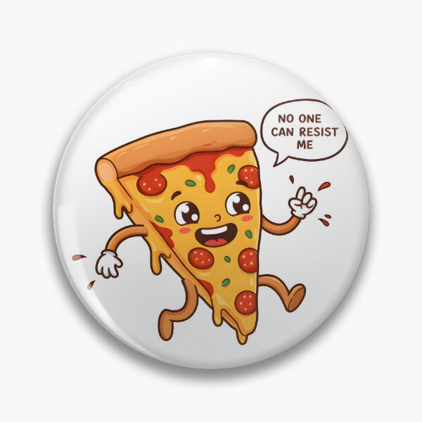 Item preview, Pizza character joyfully expressing its irresistible appeal while running designed and sold by RUMOOROZ.