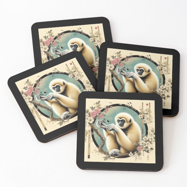 Item preview, White-handed gibbon designed and sold by EuropeanPrints.