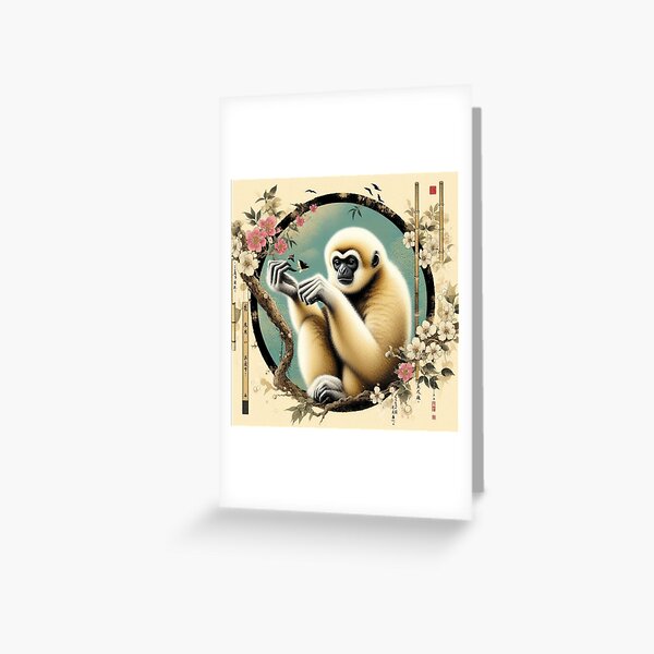 Item preview, White-handed gibbon designed and sold by EuropeanPrints.