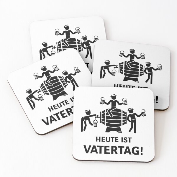 Artikelvorschau, Heute Ist Vatertag! (Bier / Bierfass / Black) entworfen und verkauft von Roderix.