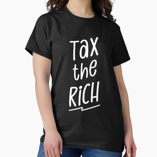 Vista previa del artículo con la obra «Impuestos a los ricos - Die Linke», diseñado y vendido por Monicchi.
