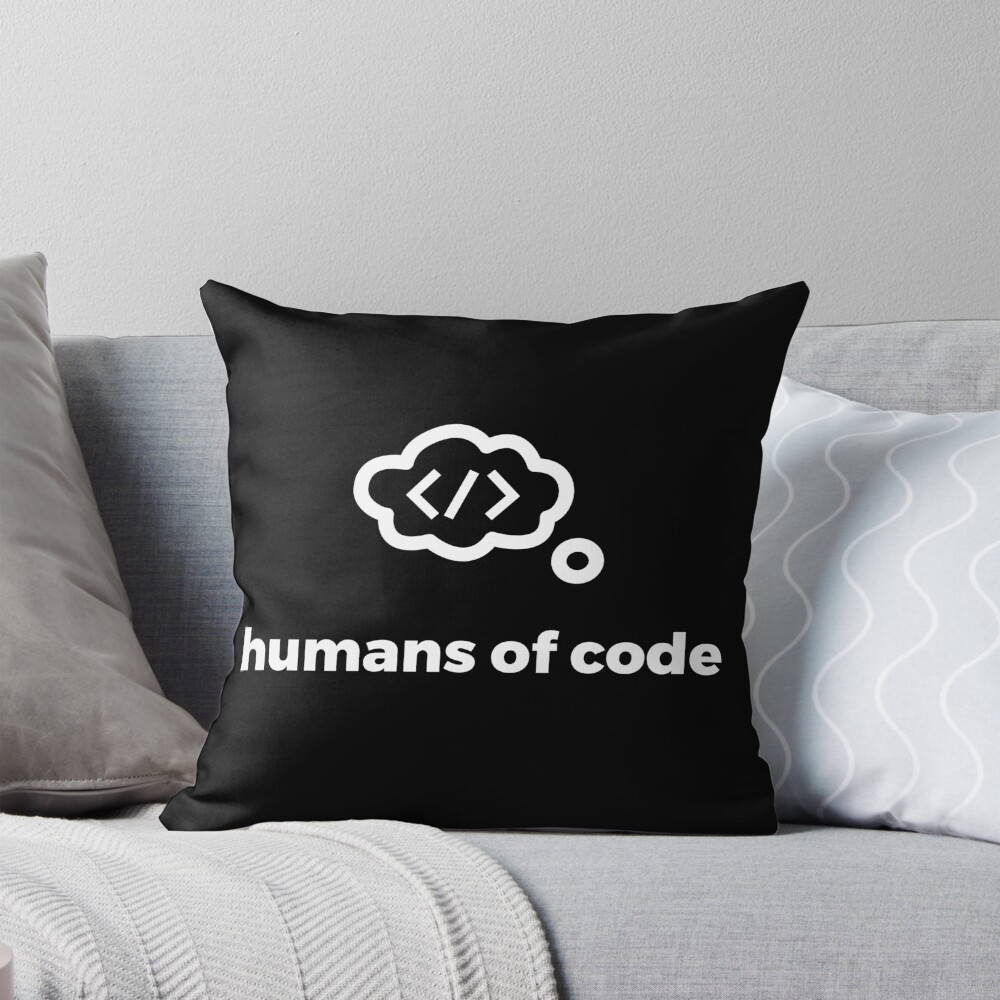 Item preview, Throw Pillow designed and sold by humansOfCode.