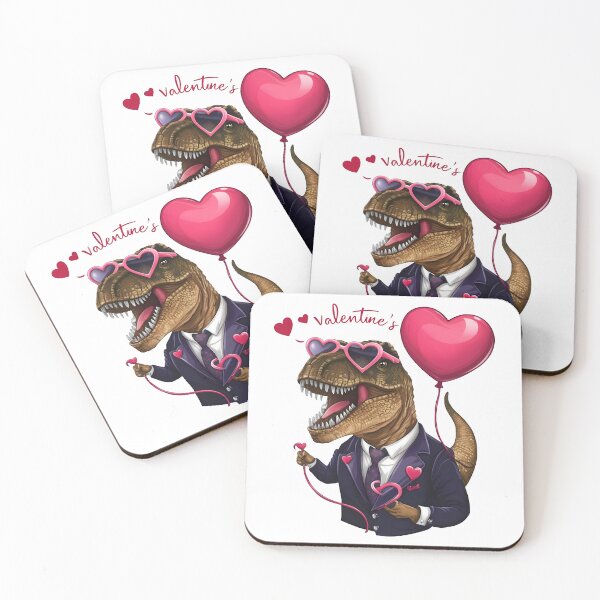 Item preview, T-Rex Valentine Dinosaur Valentines  designed and sold by I-wanna-T-shirt.