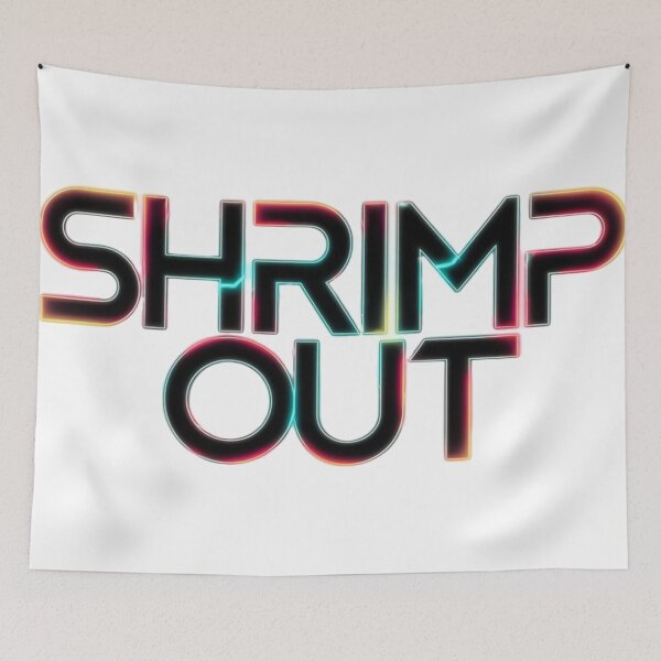 Item preview, Futuristic Shrimp Out Typography designed and sold by Martial-Art-23.