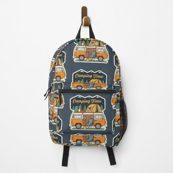 Item preview, Camping Time Sticker - Artistic Design with a Fun Camping Truck** designed and sold by ANUKA Nature.