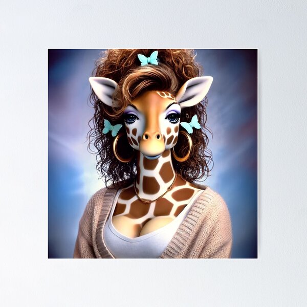 Item preview, 90's Yearbook: Popular Girl Giraffe v2 designed and sold by iMIGHTwearTHAT.