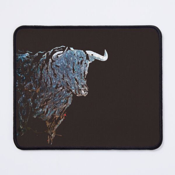 Item preview, Spanish bull, blue bull, animals designed and sold by NessArtByEwa.