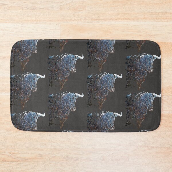 Item preview, Spanish bull, blue bull, animals designed and sold by NessArtByEwa.