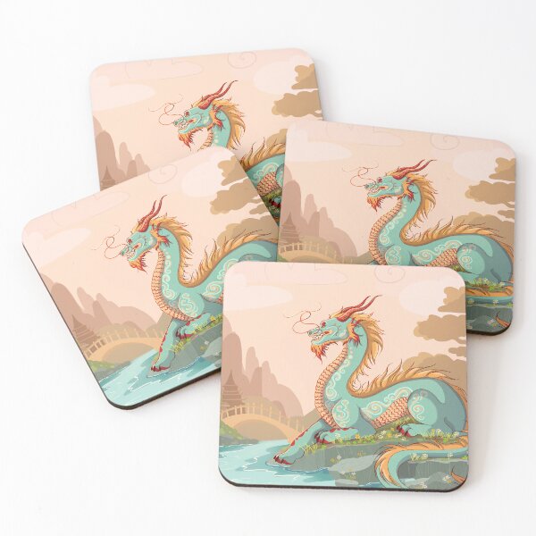 Item preview, Blue chiese dragon designed and sold by Wildink-tales.