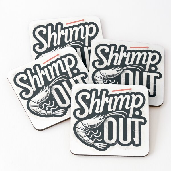 Item preview, Modern Shrimp Out Typography designed and sold by Martial-Art-23.