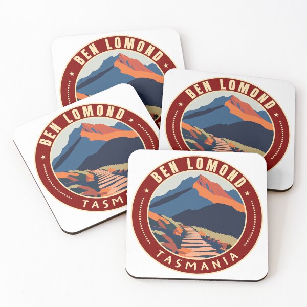 Item preview,  Ben Lomond National Park in Tasmania Australia Retro Travel Art Emblem designed and sold by MaateoDesign.