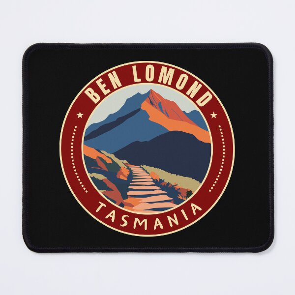 Item preview, Ben Lomond National Park in Tasmania Australia Retro Travel Art Emblem designed and sold by MaateoDesign.