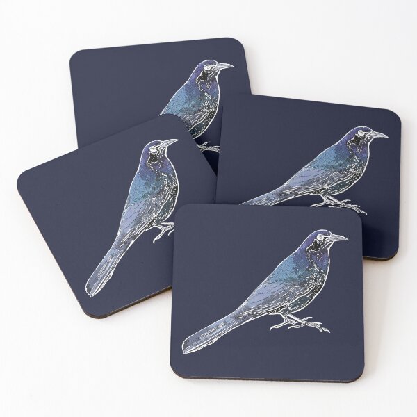 Item preview, Boat-tailed Grackle White Alternate Design  designed and sold by designsasstultd.