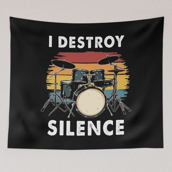 Item preview, Drummer I Destroy Silence Drum designed and sold by Blok45.