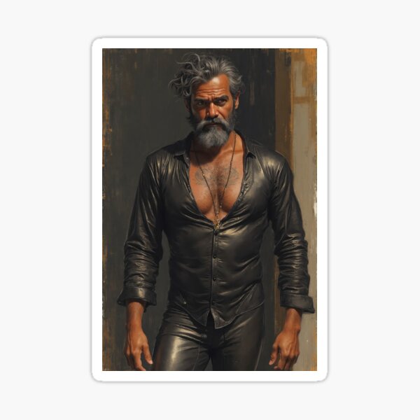 Item preview, Leather Shirt Leather Pants designed and sold by ChanningsPinups.