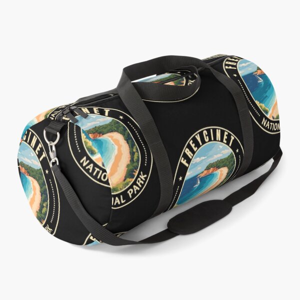 Item preview, Freycinet National Park in Tasmania Australia Retro Travel Art Emblem designed and sold by MaateoDesign.