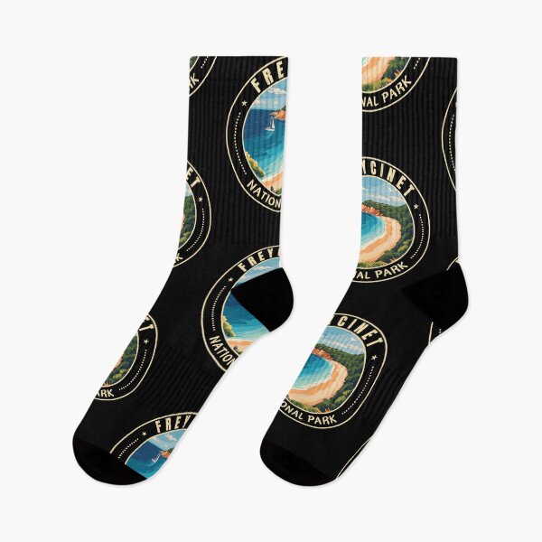 Item preview, Freycinet National Park in Tasmania Australia Retro Travel Art Emblem designed and sold by MaateoDesign.