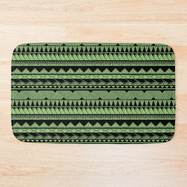 Item preview, Black and Spring Green Tribal Pattern designed and sold by Steeb757.