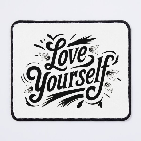 Item preview, Love Yourself – Chicano Calligraphy with Floral Elegance designed and sold by Kollob.